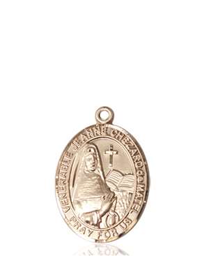 Venerable Jeanne Chezard de Matel Medal<br/>8401 Oval, 14kt Gold