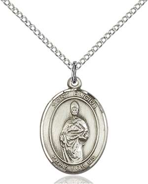 St. Eligius Medal<br/>8402 Oval, Sterling Silver