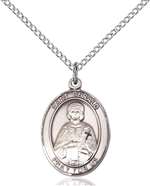 St. Gerald Medal<br/>8404 Oval, Sterling Silver