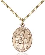 St. Margaret of Scotland Medal<br/>8407 Oval, Gold Filled