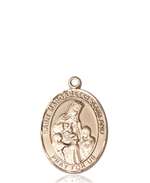 St. Margaret of Scotland Medal<br/>8407 Oval, 14kt Gold