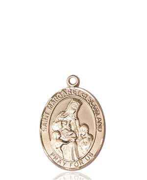 St. Margaret of Scotland Medal<br/>8407 Oval, 14kt Gold