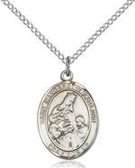 St. Margaret of Scotland Medal<br/>8407 Oval, Sterling Silver