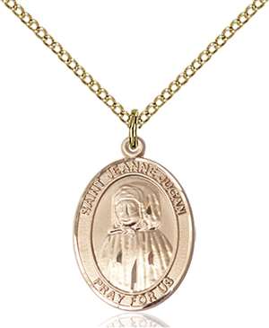 Saint Jeanne Jugan Medal<br/>8409 Oval, Gold Filled