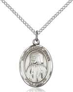 Saint Jeanne Jugan Medal<br/>8409 Oval, Sterling Silver