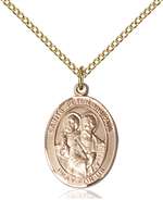 Sts. Peter & Paul Medal<br/>8410 Oval, Gold Filled