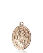 Sts. Peter & Paul Medal<br/>8410 Oval, 14kt Gold