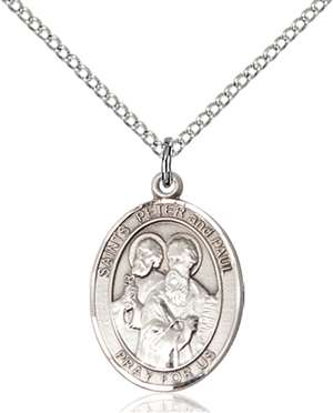 Sts. Peter & Paul Medal<br/>8410 Oval, Sterling Silver