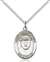 St. Damien of Molokai Medal<br/>8412 Oval, Sterling Silver