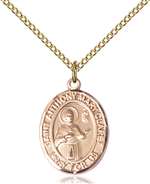 St. Anthony Mary Claret Medal<br/>8416 Oval, Gold Filled