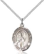 St. Anthony Mary Claret Medal<br/>8416 Oval, Sterling Silver