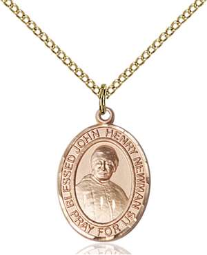 Blessed John Henry Newman Medal<br/>8423 Oval, Gold Filled