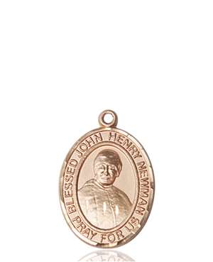 Blessed John Henry Newman Medal<br/>8423 Oval, 14kt Gold