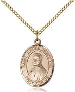 St. Andre Bessette Medal<br/>8424 Oval, Gold Filled