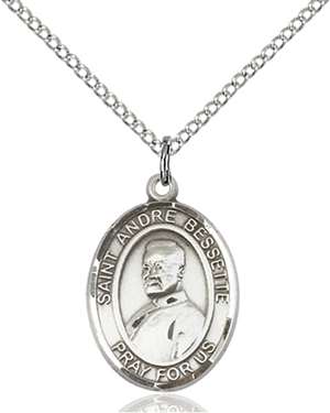 St. Andre Bessette Medal<br/>8424 Oval, Sterling Silver