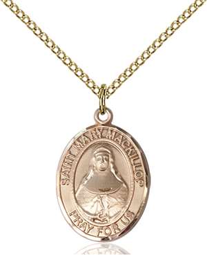 St. Mary Mackillop Medal<br/>8425 Oval, Gold Filled