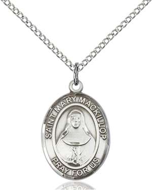 St. Mary Mackillop Medal<br/>8425 Oval, Sterling Silver