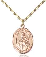 St. Fidelis Medal<br/>8426 Oval, Gold Filled