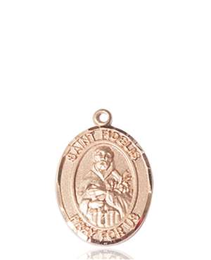 St. Fidelis Medal<br/>8426 Oval, 14kt Gold