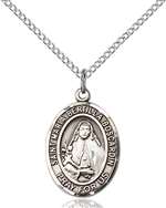 St. Maria Bertilla Boscardin Medal<br/>8428 Oval, Sterling Silver