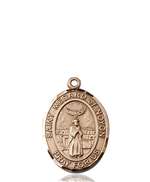 St. Medard of Noyon Medal<br/>8444 Oval, 14kt Gold