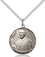 Pope Francis Round Medal<br/>8451 Round, Sterling Silver