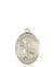 St. Sebastian / Football Medal<br/>8601 Oval, 14kt Gold