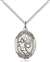 St. Sebastian / Basketball Medal<br/>8602 Oval, Sterling Silver