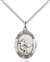 St. Sebastian / Soccer Medal<br/>8603 Oval, Sterling Silver