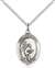 St. Sebastian / Tennis Medal<br/>8605 Oval, Sterling Silver