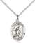 St. Sebastian / Track & Field Medal<br/>8609 Oval, Sterling Silver