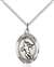 St. Sebastian / Track & Field Medal<br/>8610 Oval, Sterling Silver