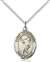 St. Sebastian Medal<br/>8616 Oval, Sterling Silver