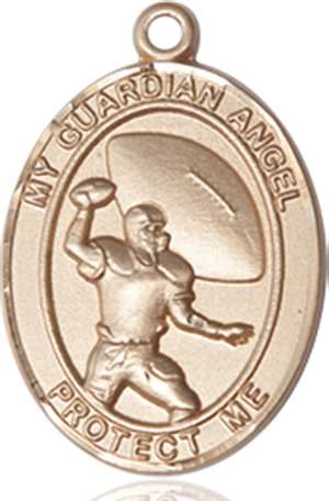 Guardian Angel/Track&Field Medal<br/>8710 Oval, Gold Filled