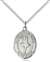 St. Olivia Medal<br/>8712 Oval, Sterling Silver