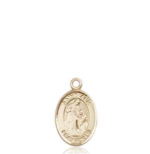 St. Ann Medal<br/>9002 Oval, 14kt Gold