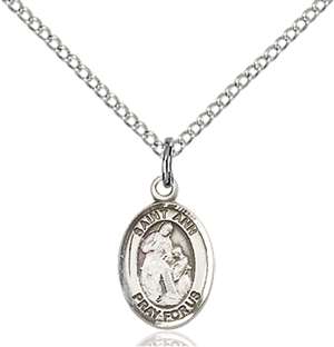 St. Ann Medal<br/>9002 Oval, Sterling Silver