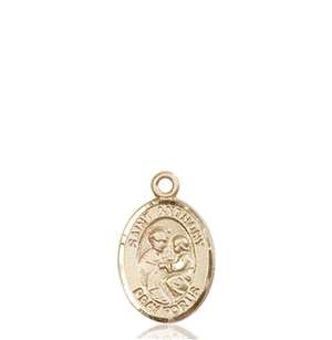 St. Anthony of Padua Medal<br/>9004 Oval, 14kt Gold