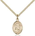 St. Augustine Medal<br/>9007 Oval, Gold Filled