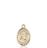 St. Augustine Medal<br/>9007 Oval, 14kt Gold