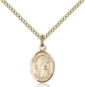 St. Benedict Medal<br/>9008 Oval, Gold Filled