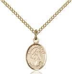 St. Boniface Medal<br/>9009 Oval, Gold Filled