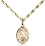 St. Blaise Medal<br/>9010 Oval, Gold Filled