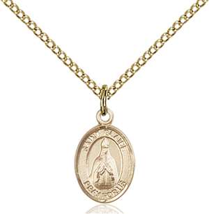 St. Blaise Medal<br/>9010 Oval, Gold Filled