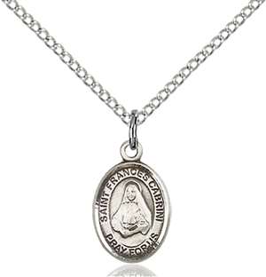 St. Frances Cabrini Medal<br/>9011 Oval, Sterling Silver