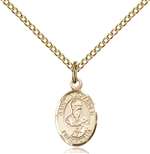 St. Alexander Sauli Medal<br/>9012 Oval, Gold Filled