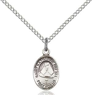 St. Katharine Drexel Medal<br/>9015 Oval, Sterling Silver