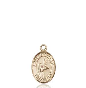 St. Bernadette Medal<br/>9017 Oval, 14kt Gold