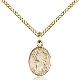 St. Brendan the Navigator Medal<br/>9018 Oval, Gold Filled