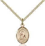 St. Charles Borromeo Medal<br/>9020 Oval, Gold Filled